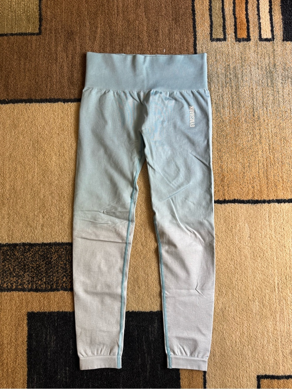 Gymshark Ombre Light Blue High-Rise Seamless Leggings